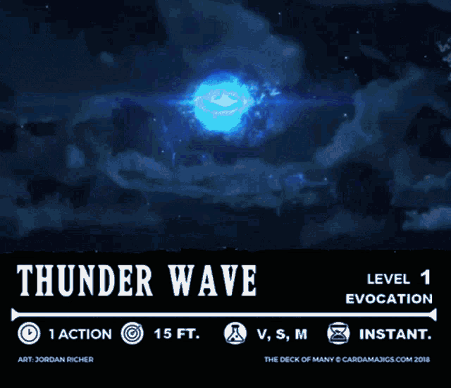 a thunder wave card that is level 1