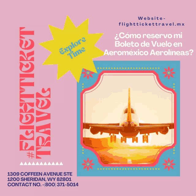 an advertisement for flight ticket travel shows an airplane on the runway