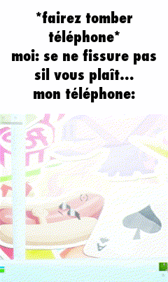 a picture of an open door with the words " fairez tomber telephone " at the top