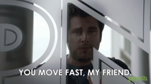 James Roday Shawn Spencer GIF - James Roday Shawn Spencer Move Fast GIFs