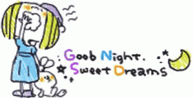 a drawing of a girl with the words good night sweet dreams on it