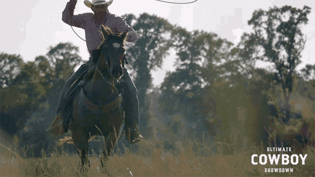 Riding A Horse Zane Runyan GIF - Riding A Horse Zane Runyan Ultimate Cowboy Showdown GIFs