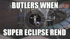 butlers when super eclipse rend is written on the screen