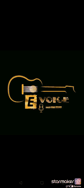 a phone screen shows a logo for evoice
