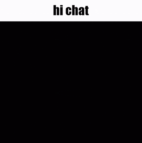 a drawing of a hat and a flag with the words hi chat above it