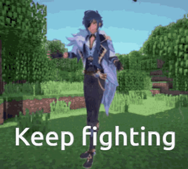 Keep Fighting Kaeya GIF - Keep Fighting Kaeya GIFs