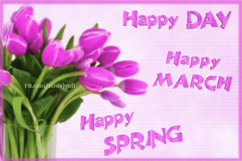 Happy Spring Day GIF - Happy Spring Day March GIFs
