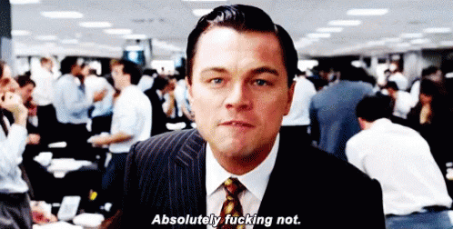 Absolutely Not No Way GIF - Absolutely Not No Way Leonardo Dicaprio GIFs