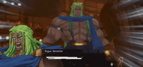 a video game character named rogue berserker