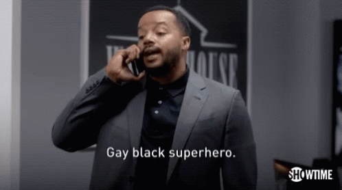 Gay Black Superhero Donald Faison GIF - Gay Black Superhero Donald Faison Ray Donovan GIFs