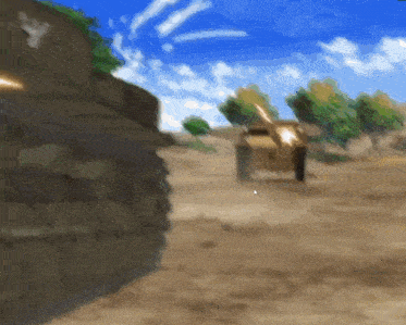 a blurred image of a tank with the letter y on the side