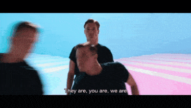 a man says " they are you are we are " in a blurry video