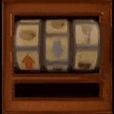 a close up of a slot machine with a bunch of dice on it