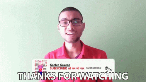 Thanks For Watching सचिनसक्सेना GIF - Thanks For Watching सचिनसक्सेना शुक्रिया GIFs