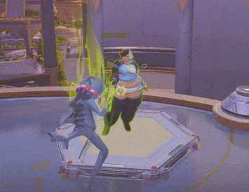 a screenshot of a video game with lena snow in the corner