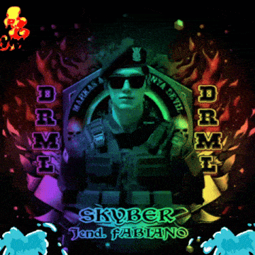 a picture of a man holding a gun with the name joss on the bottom