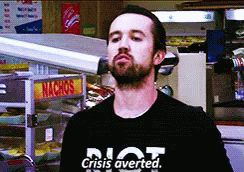 Crisis Averted. GIF - Crisis Averted Its Always Sunny Its Always Sunny In California GIFs