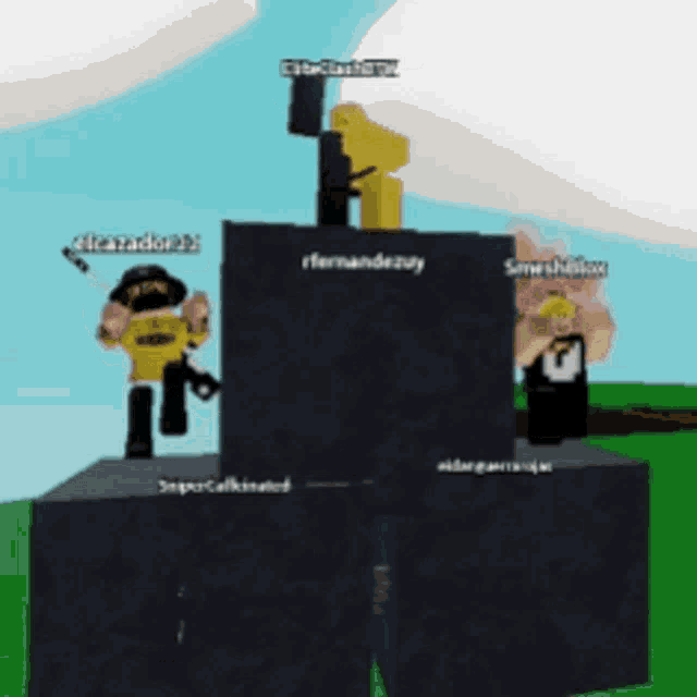 a screenshot of a video game shows a few characters including smeshillion