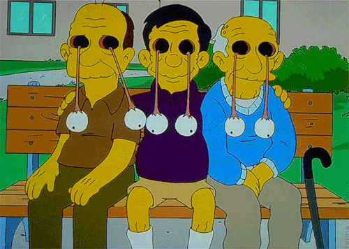 Boink...Boink... GIF - The Simpsons Newtons Cradle Grandpa GIFs
