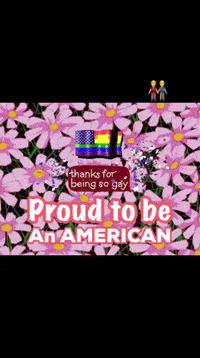 a sign that says proud to be an american on it