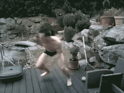 Mom Said I Should Be Social And Break The Ice…thanks Mom… GIF - Cannonball Fail Splatter GIFs