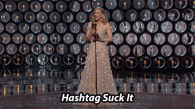 Tbt But A Goody GIF - Cate Blanchett Hashtag Suck It Suck It GIFs
