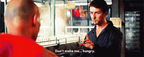 On The Verge Of Hangry GIF - Hungry Dont Stop GIFs