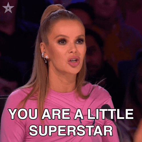 You Are A Little Superstar Amanda Holden GIF - You Are A Little Superstar Amanda Holden Britain'S Got Talent GIFs