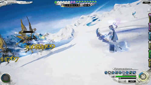 a screenshot of a video game shows a critical hit