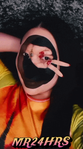 a poster for mr24hrs shows a woman covering her face with her hand