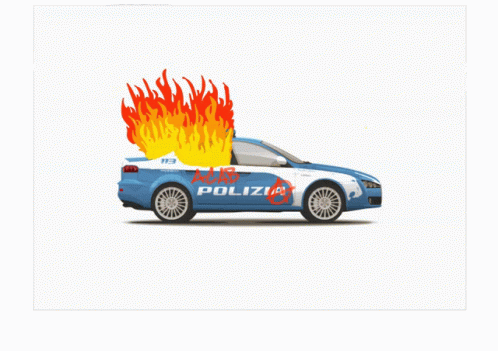 Polizia Burn GIF - Polizia Burn Burnpolice GIFs