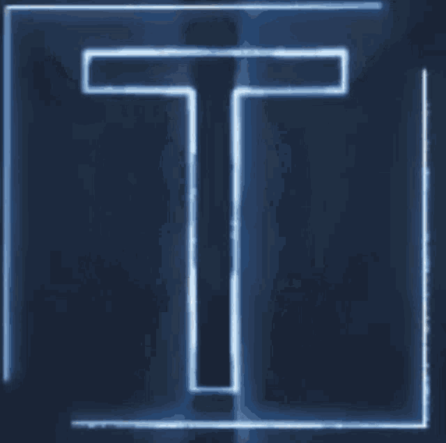 Letter T Glowing GIF