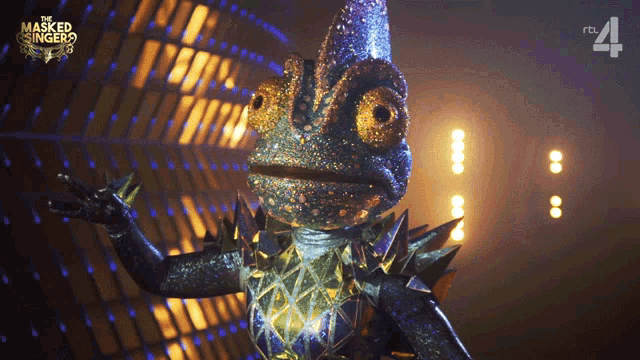 a chameleon is featured on the masked singer show on rtl