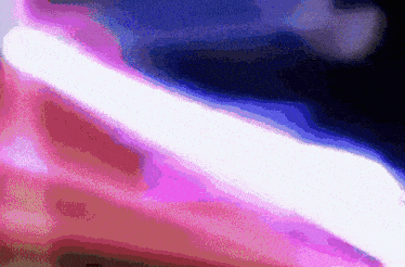 a purple and blue background with a white stripe in the middle .