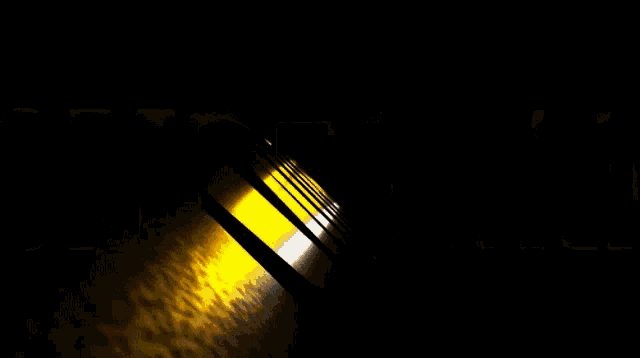 a black background with a yellow stripe on the right