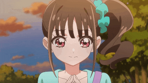a girl with a ponytail and a bow on her hair