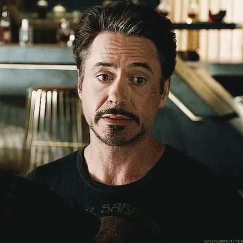 Tony Stark Yikes GIF - Tony Stark Yikes Avengers GIFs
