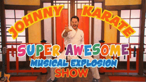 johnny karate super awesome musical explosion show advertisement