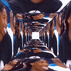 a collage of people 's faces is displayed in a square