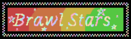 a colorful sign that says brawl stars on a black background