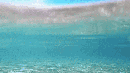 the sun is shining brightly over a body of water