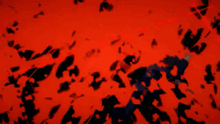 a person is laying on the ground with blood coming out of his mouth