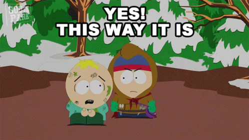 Yes This Way It Is GIF - Yes This Way It Is Butters GIFs