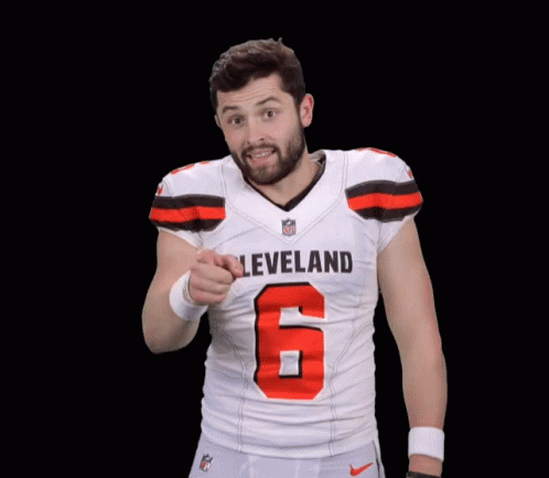 Baker Mayfield Get Out GIF - Baker Mayfield Get Out Cleveland Browns GIFs