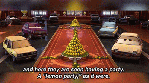 Party Lemon GIF - Party Lemon Cars GIFs