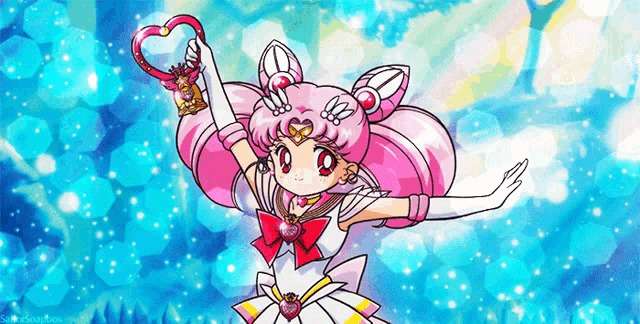 a cartoon drawing of a girl with pink hair