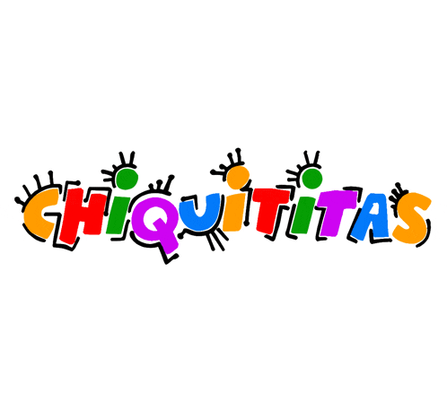 a colorful logo for chiquititas shows a bunch of eyes