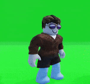 a cartoon character wearing sunglasses and a brown jacket