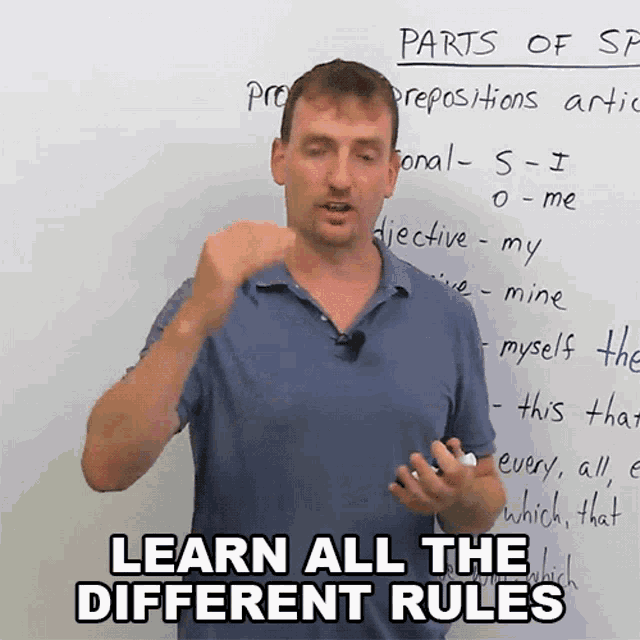 Learn All The Different Rules Adam GIF - Learn All The Different Rules Adam Engvid GIFs