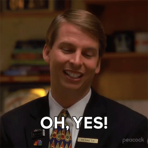 Oh Yes Kenneth Parcell GIF - Oh Yes Kenneth Parcell 30rock GIFs